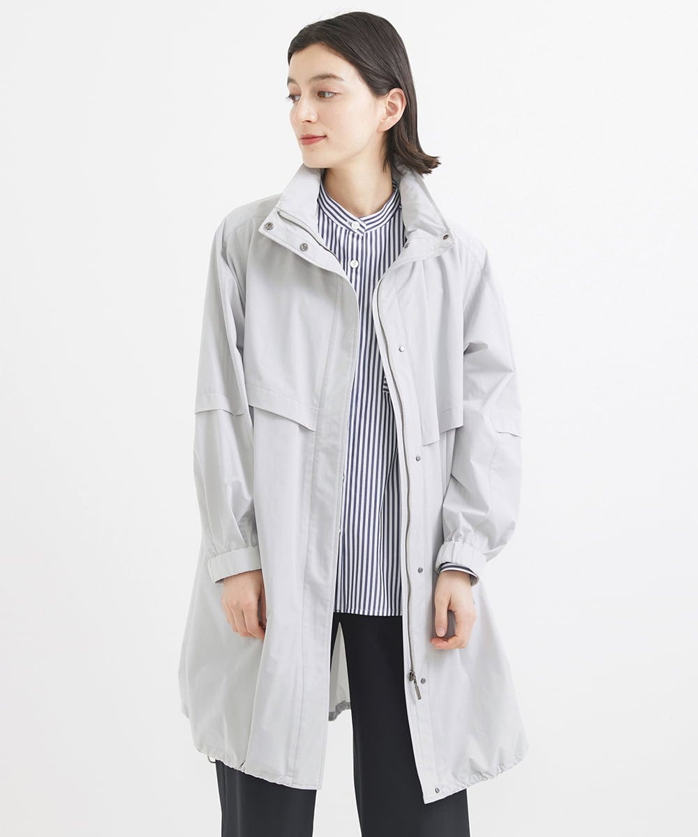 PHUGW35490 GEORGES RECH(小さいサイズ)(メゾン ドゥ サンク) 4WAYタフタ撥水ライトコート ライトグレー