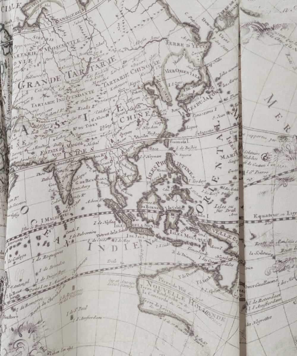 PJBAD32520 CHRISTIAN AUJARD Lサイズ(クリスチャン・オジャール Lサイズ) 【大きいサイズ】アートプリント長袖ブラウス ベージュ×オレンジ