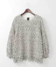 PJBCD03420 CHRISTIAN AUJARD Lサイズ(クリスチャン・オジャール Lサイズ) 【大きいサイズ】フラワーモールレースブラウス アイボリー系