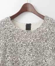 PJBCD03420 CHRISTIAN AUJARD Lサイズ(クリスチャン・オジャール Lサイズ) 【大きいサイズ】フラワーモールレースブラウス アイボリー系