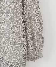 PJBCD03420 CHRISTIAN AUJARD Lサイズ(クリスチャン・オジャール Lサイズ) 【大きいサイズ】フラワーモールレースブラウス アイボリー系