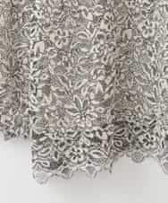 PJBCD03420 CHRISTIAN AUJARD Lサイズ(クリスチャン・オジャール Lサイズ) 【大きいサイズ】フラワーモールレースブラウス アイボリー系