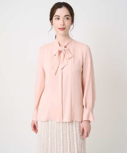 PJBEA23390 CHRISTIAN AUJARD Lサイズ 【大きいサイズ】長袖ボウタイブラウス