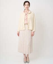 PJBEA23390 CHRISTIAN AUJARD Lサイズ(クリスチャン・オジャール Lサイズ) 【大きいサイズ】長袖ボウタイブラウス ピンク