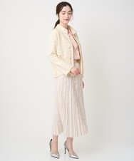 PJBEA23390 CHRISTIAN AUJARD Lサイズ(クリスチャン・オジャール Lサイズ) 【大きいサイズ】長袖ボウタイブラウス ピンク