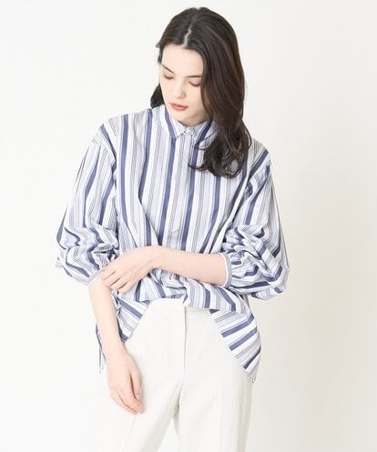 PJBEV36420  ドロップショルダーストライプシャツ