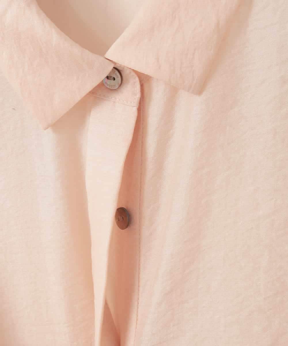 PJBGD23380 CHRISTIAN AUJARD Lサイズ(クリスチャン・オジャール Lサイズ) 【大きいサイズ】シルク混シャイニーブラウス ピンク