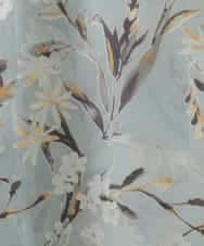 PJBGE02520 CHRISTIAN AUJARD Lサイズ(クリスチャン・オジャール Lサイズ) 【大きいサイズ】フラワープリントシアーブラウス グリーン系