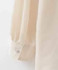 PJBGE04420 CHRISTIAN AUJARD Lサイズ(クリスチャン・オジャール Lサイズ) 【大きいサイズ】ウォッシャブルシルク刺繍ブラウス アイボリー