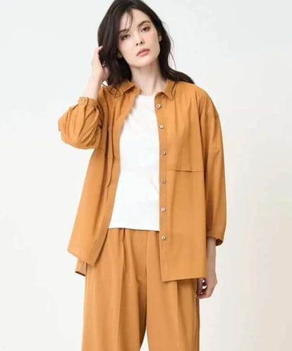 PJBHB21360  【大きいサイズ/セットアップ対応】ドロップショルダーブラウス