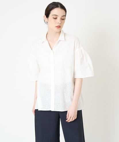 PJBHW17420  アイレット刺繍ブラウス