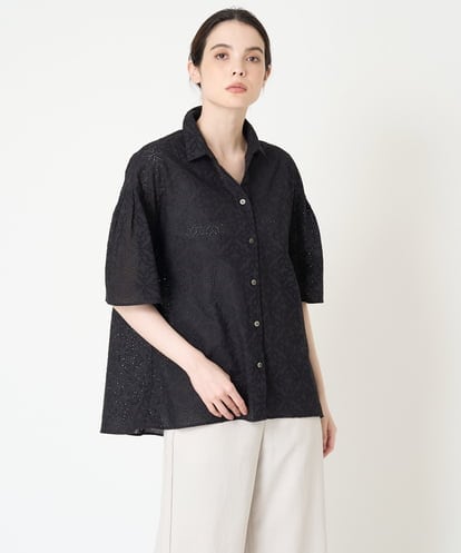 PJBHW17420 CHRISTIAN AUJARD Lサイズ アイレット刺繍ブラウス