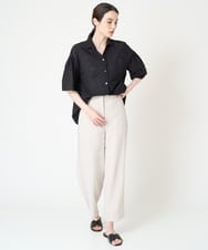 PJBHW17420 CHRISTIAN AUJARD Lサイズ(クリスチャン・オジャール Lサイズ) アイレット刺繍ブラウス ブラック