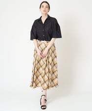PJBHW17420 CHRISTIAN AUJARD Lサイズ(クリスチャン・オジャール Lサイズ) アイレット刺繍ブラウス ブラック