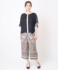 PJBHW34420 CHRISTIAN AUJARD Lサイズ(クリスチャン・オジャール Lサイズ) [ドライタッチ･接触冷感･冷房対策]シアーポンチョ ブラック