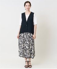 PJBJB05360 CHRISTIAN AUJARD Lサイズ(クリスチャン・オジャール Lサイズ) [セットアップ対応]Vネックジレ ブラック