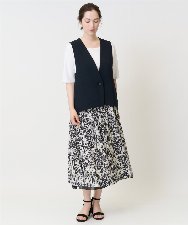 PJBJB05360 CHRISTIAN AUJARD Lサイズ(クリスチャン・オジャール Lサイズ) [セットアップ対応]Vネックジレ ブラック