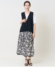 PJBJB05360 CHRISTIAN AUJARD Lサイズ(クリスチャン・オジャール Lサイズ) [セットアップ対応]Vネックジレ ブラック