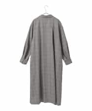 PJEAD31750 CHRISTIAN AUJARD Lサイズ(クリスチャン・オジャール Lサイズ) 【大きいサイズ】グレンチェックワンピース ブラウン系