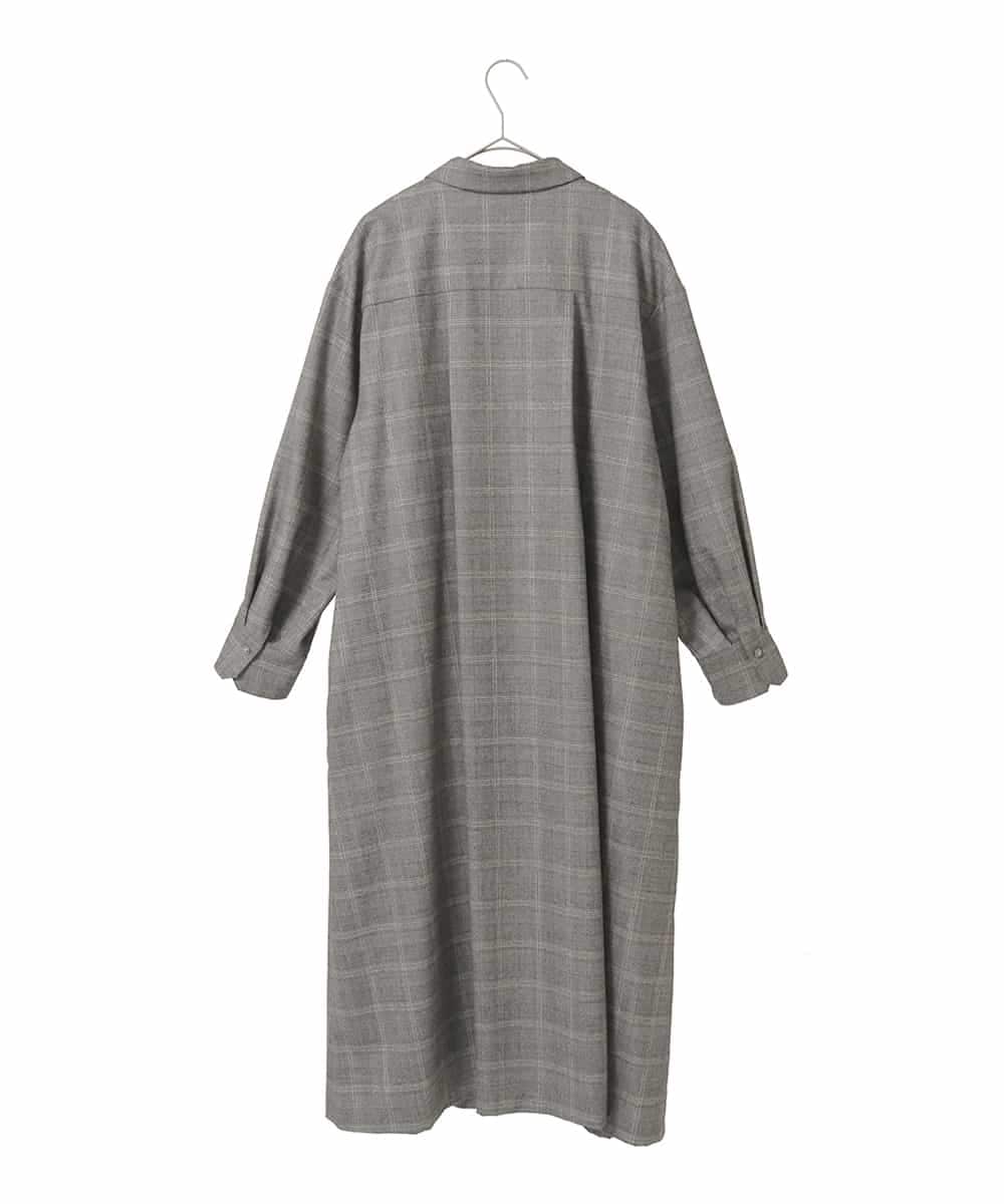 PJEAD31750 CHRISTIAN AUJARD Lサイズ(クリスチャン・オジャール Lサイズ) 【大きいサイズ】グレンチェックワンピース ブラウン系