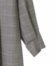 PJEAD31750 CHRISTIAN AUJARD Lサイズ(クリスチャン・オジャール Lサイズ) 【大きいサイズ】グレンチェックワンピース ブラウン系