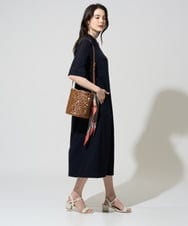 PJEGD42520 CHRISTIAN AUJARD Lサイズ(クリスチャン・オジャール Lサイズ) 【大きいサイズ】ドライタッチジャージーワンピース ネイビー