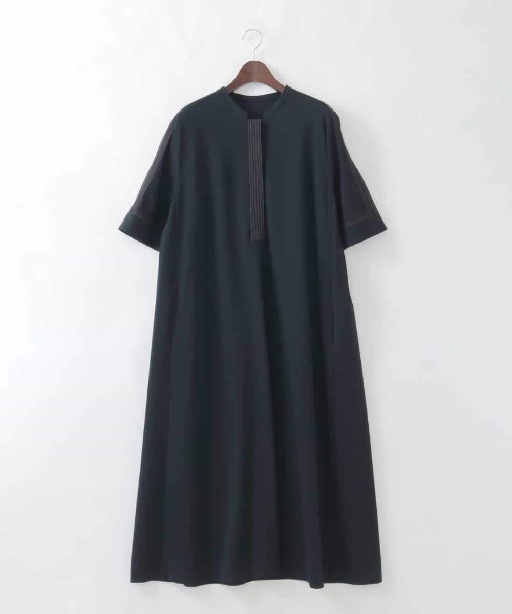 PJEGD42520 CHRISTIAN AUJARD Lサイズ(クリスチャン・オジャール Lサイズ) 【大きいサイズ】ドライタッチジャージーワンピース ネイビー