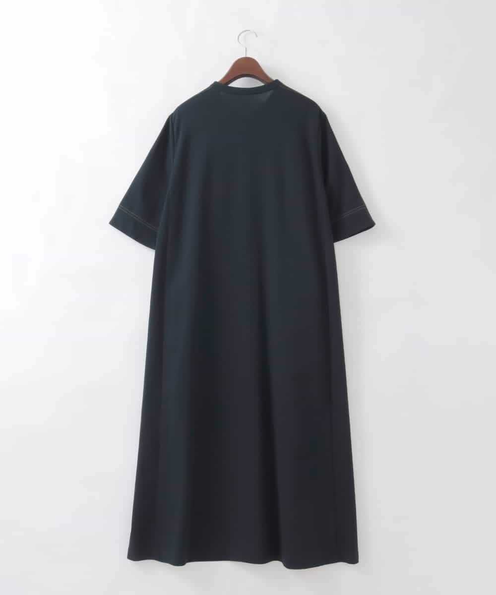 PJEGD42520 CHRISTIAN AUJARD Lサイズ(クリスチャン・オジャール Lサイズ) 【大きいサイズ】ドライタッチジャージーワンピース ネイビー