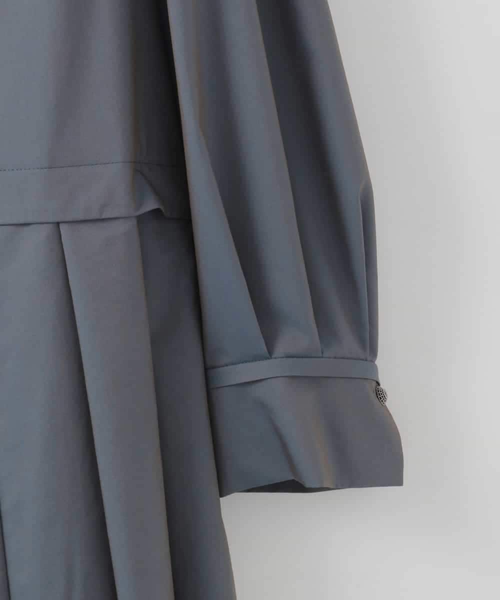 PJEGE05650 CHRISTIAN AUJARD Lサイズ(クリスチャン・オジャール Lサイズ) 【大きいサイズ】バンドカラーシャツワンピース ブルー