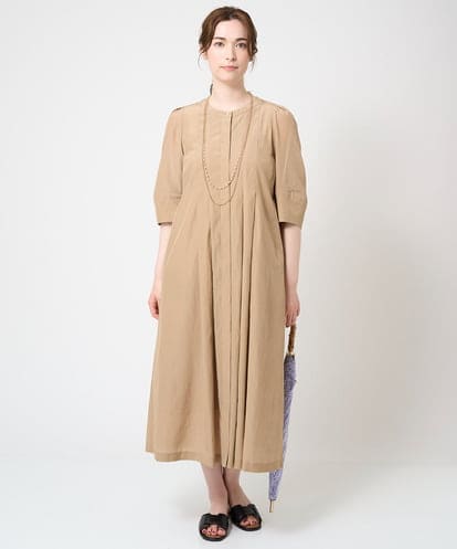 PJEGV70560  [接触冷感･吸水速乾]タックデザインワンピース