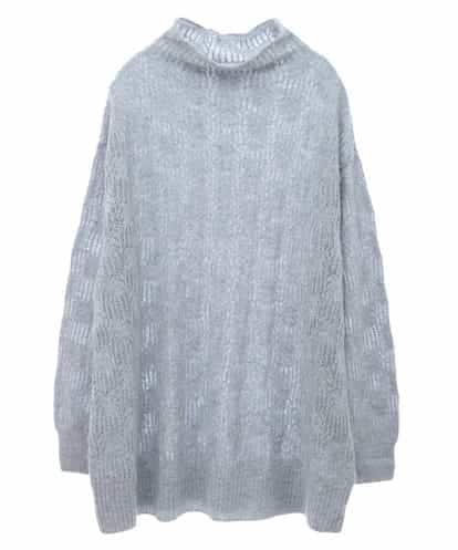 PJFAB34480  ラメカシミヤプルオーバーニット