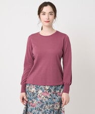 PJFAD04370 CHRISTIAN AUJARD Lサイズ(クリスチャン・オジャール Lサイズ) 【大きいサイズ/アンサンブル対応】長袖プルオーバーニット ピンク