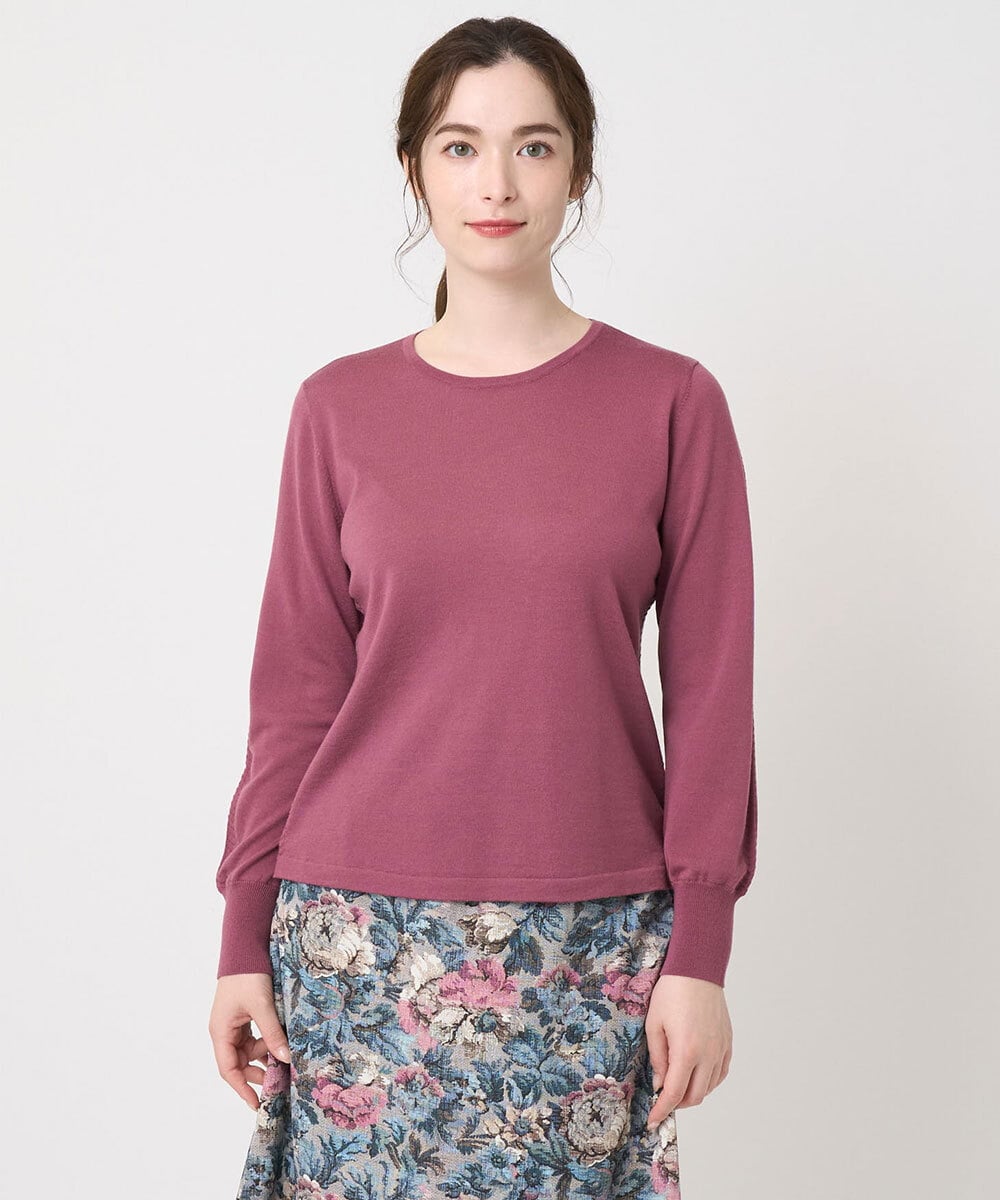 PJFAD04370 CHRISTIAN AUJARD Lサイズ 【大きいサイズ/アンサンブル対応】長袖プルオーバーニット