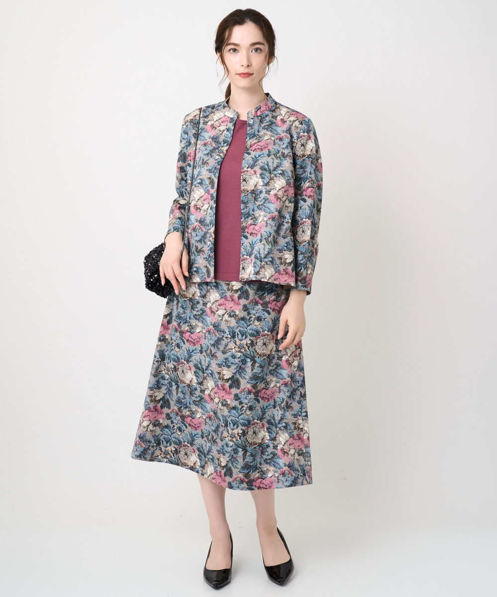 PJFAD04370 CHRISTIAN AUJARD Lサイズ(クリスチャン・オジャール Lサイズ) 【大きいサイズ/アンサンブル対応】長袖プルオーバーニット ピンク