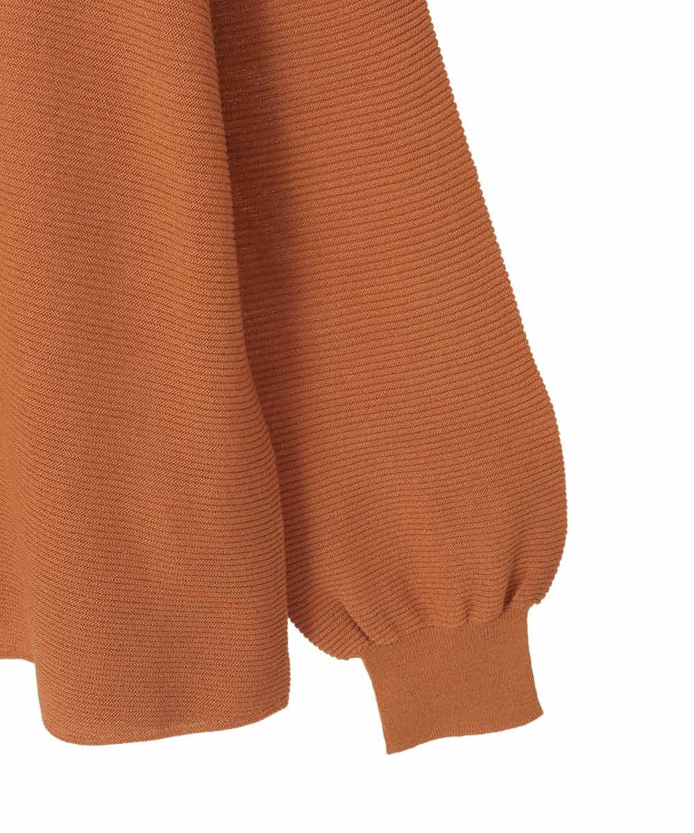 PJFAD36320 CHRISTIAN AUJARD Lサイズ(クリスチャン・オジャール Lサイズ) 【大きいサイズ】ケーブルＶネックニット オレンジ