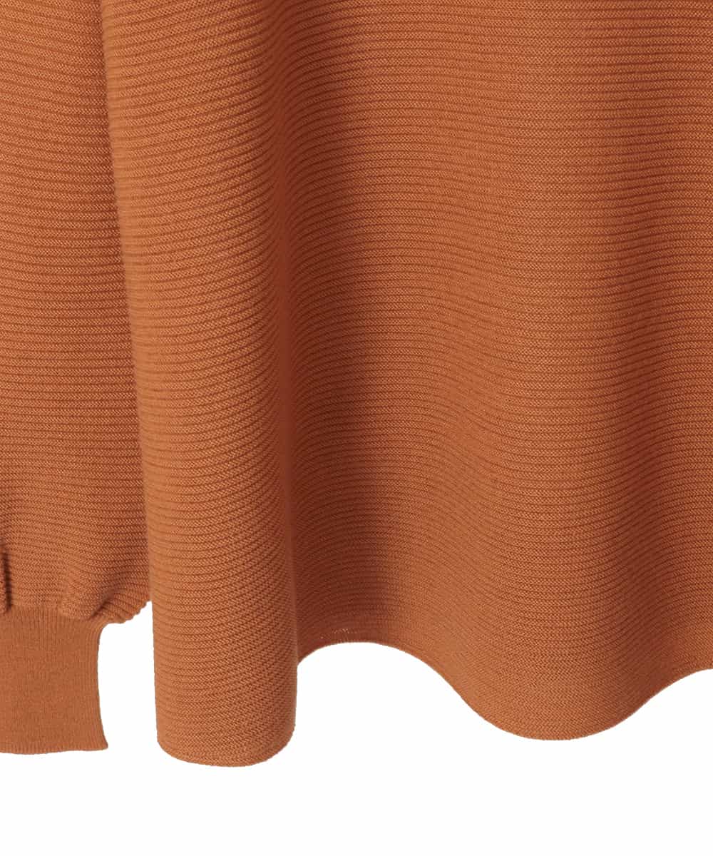 PJFAD36320 CHRISTIAN AUJARD Lサイズ(クリスチャン・オジャール Lサイズ) 【大きいサイズ】ケーブルＶネックニット オレンジ