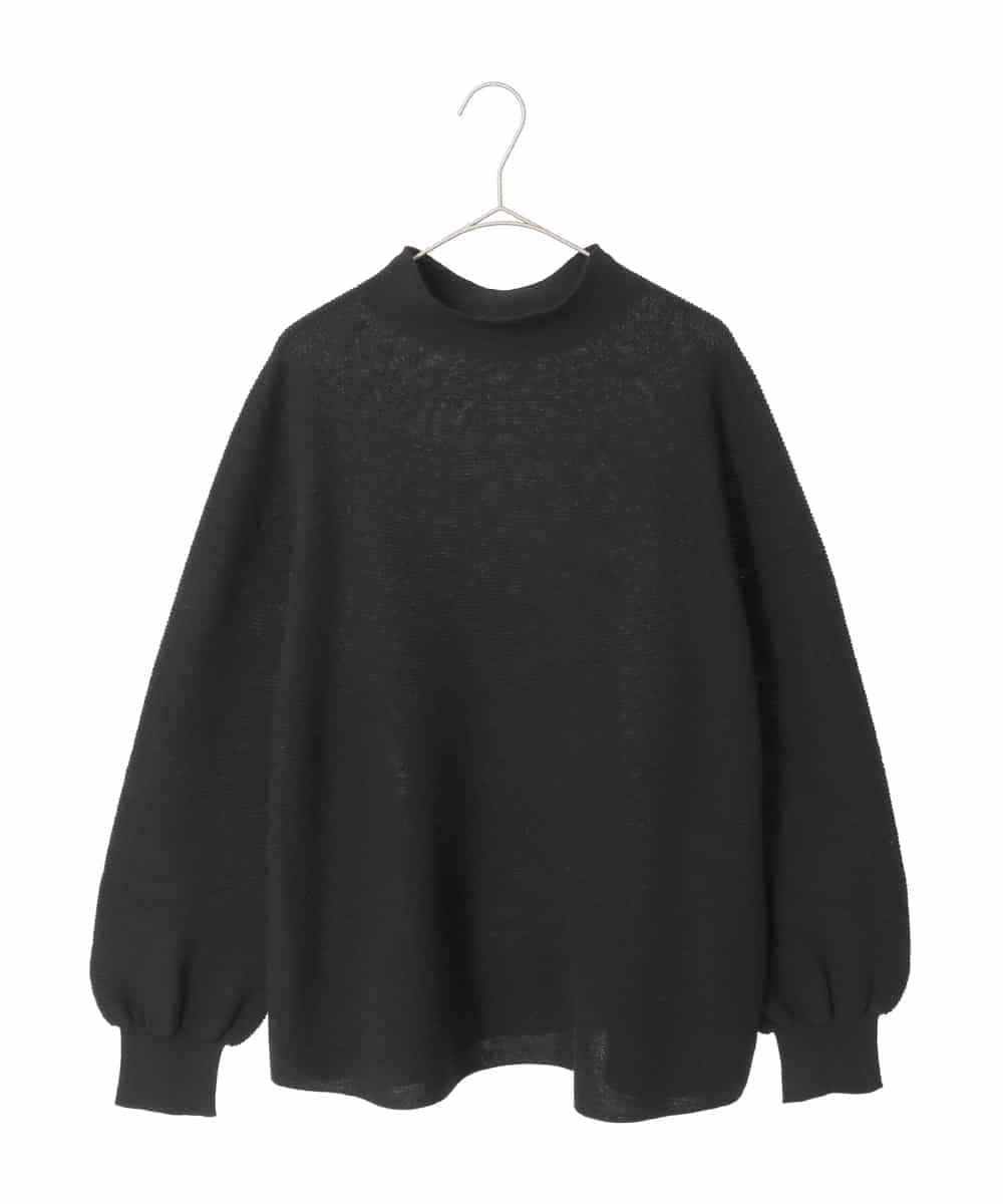 PJFAD36320 CHRISTIAN AUJARD Lサイズ(クリスチャン・オジャール Lサイズ) 【大きいサイズ】ケーブルＶネックニット ブラック