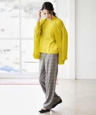 PJFAD37430 CHRISTIAN AUJARD Lサイズ(クリスチャン・オジャール Lサイズ) 【大きいサイズ/アンサンブル対応】カシミヤシルクニット ライム