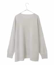 PJFAD37430 CHRISTIAN AUJARD Lサイズ(クリスチャン・オジャール Lサイズ) 【大きいサイズ/アンサンブル対応】カシミヤシルクニット ライトグレー