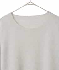 PJFAD37430 CHRISTIAN AUJARD Lサイズ(クリスチャン・オジャール Lサイズ) 【大きいサイズ/アンサンブル対応】カシミヤシルクニット ライトグレー