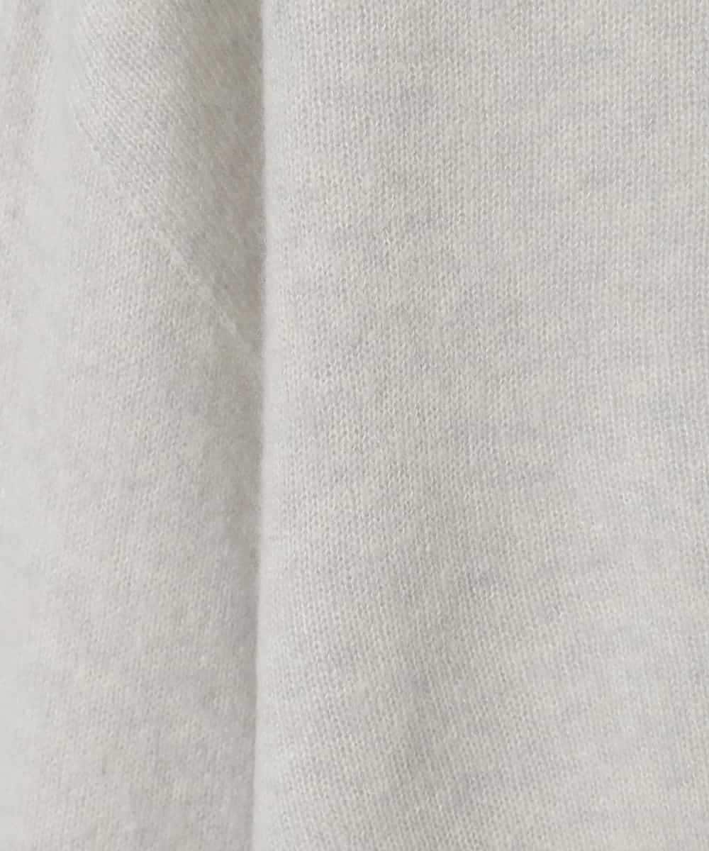 PJFAD37430 CHRISTIAN AUJARD Lサイズ(クリスチャン・オジャール Lサイズ) 【大きいサイズ/アンサンブル対応】カシミヤシルクニット ライトグレー