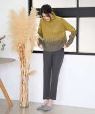 PJFAD41390 CHRISTIAN AUJARD Lサイズ(クリスチャン・オジャール Lサイズ) 【大きいサイズ】グラデーションニットプルオーバー マスタード