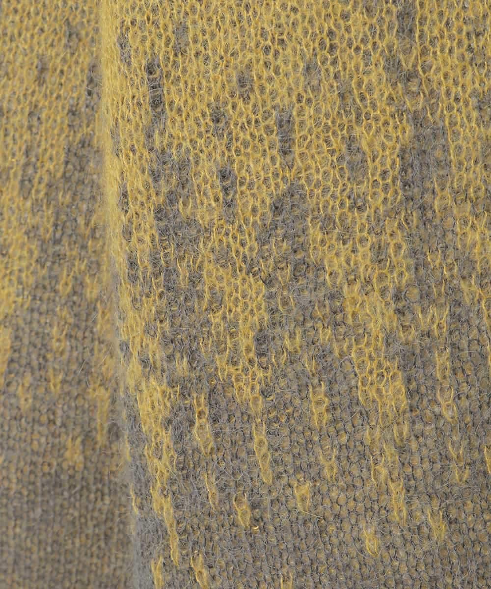 PJFAD41390 CHRISTIAN AUJARD Lサイズ(クリスチャン・オジャール Lサイズ) 【大きいサイズ】グラデーションニットプルオーバー マスタード