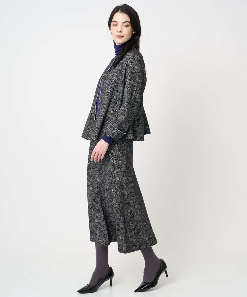 PJFCD07220 CHRISTIAN AUJARD Lサイズ(クリスチャン・オジャール Lサイズ) 【大きいサイズ/肌触り良い･軽い】ベーシックプルオーバーニット パープル