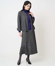 PJFCD07220 CHRISTIAN AUJARD Lサイズ(クリスチャン・オジャール Lサイズ) 【大きいサイズ/肌触り良い･軽い】ベーシックプルオーバーニット パープル