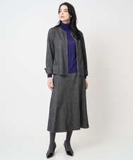 PJFCD07220 CHRISTIAN AUJARD Lサイズ(クリスチャン・オジャール Lサイズ) 【大きいサイズ/肌触り良い･軽い】ベーシックプルオーバーニット パープル