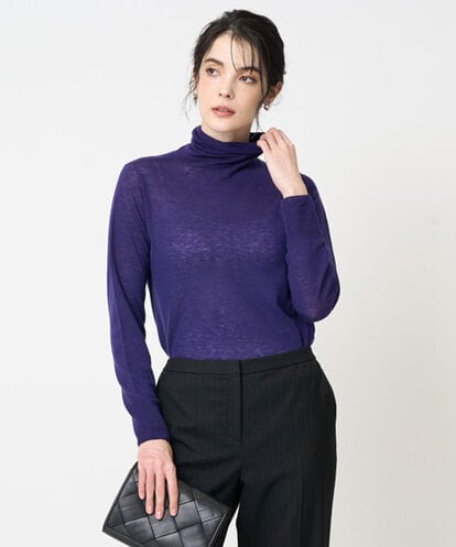 PJFCD07220 CHRISTIAN AUJARD Lサイズ 【大きいサイズ/肌触り良い･軽い】ベーシックプルオーバーニット