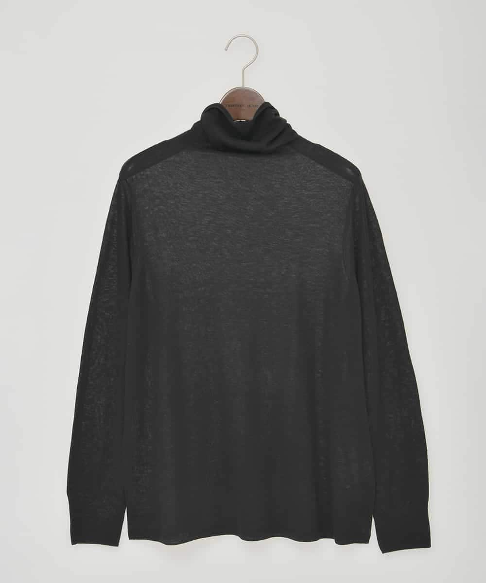 PJFCD07220 CHRISTIAN AUJARD Lサイズ(クリスチャン・オジャール Lサイズ) 【大きいサイズ/肌触り良い･軽い】ベーシックプルオーバーニット ブラック