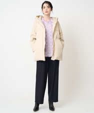 PJFCD08420 CHRISTIAN AUJARD Lサイズ(クリスチャン・オジャール Lサイズ) 【大きいサイズ】レーシージャガードニットプルオーバー ラベンダー