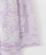 PJFCD08420 CHRISTIAN AUJARD Lサイズ(クリスチャン・オジャール Lサイズ) 【大きいサイズ】レーシージャガードニットプルオーバー ラベンダー